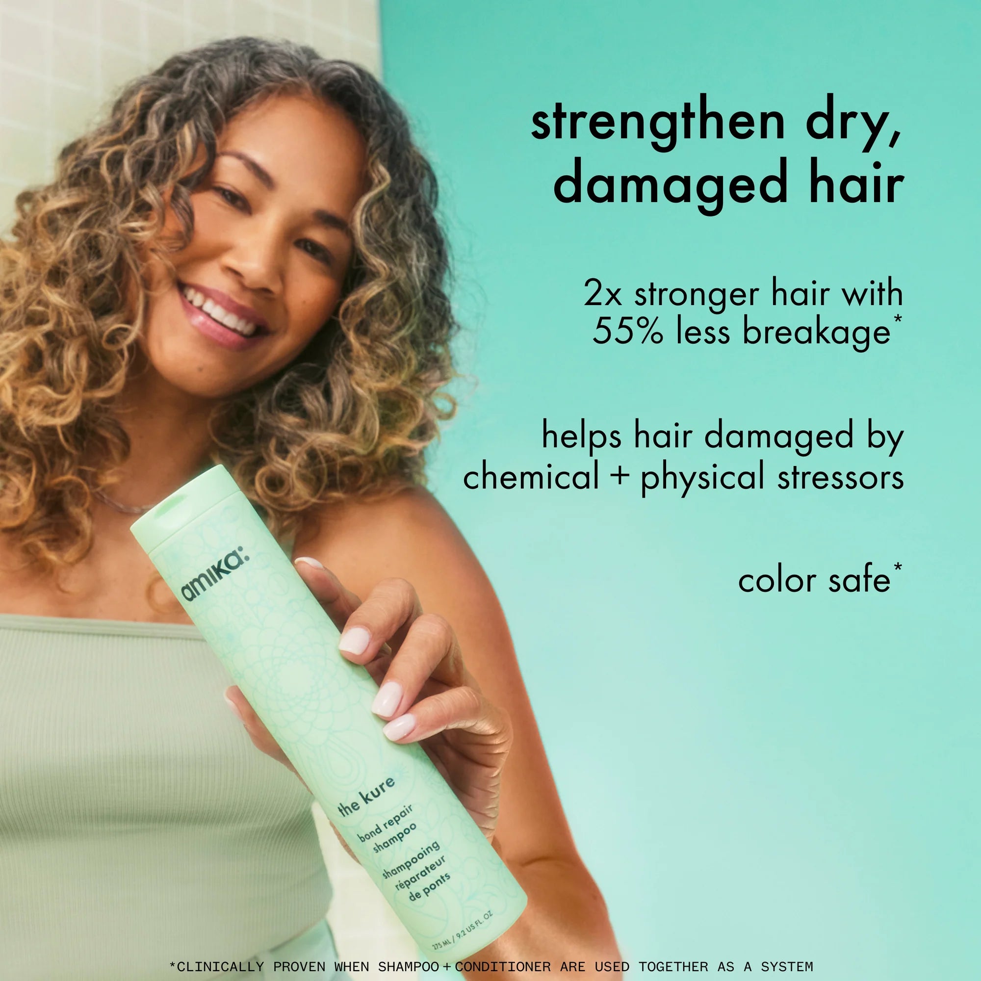 The Kure Repair Shampoo 275ml Amika