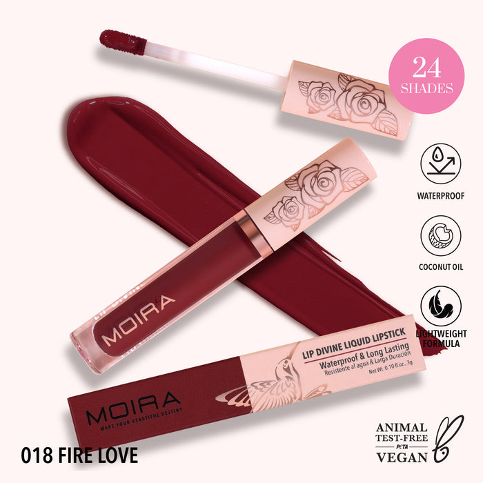 Lip Divine Liquid Lipstick Moira Cosmetics