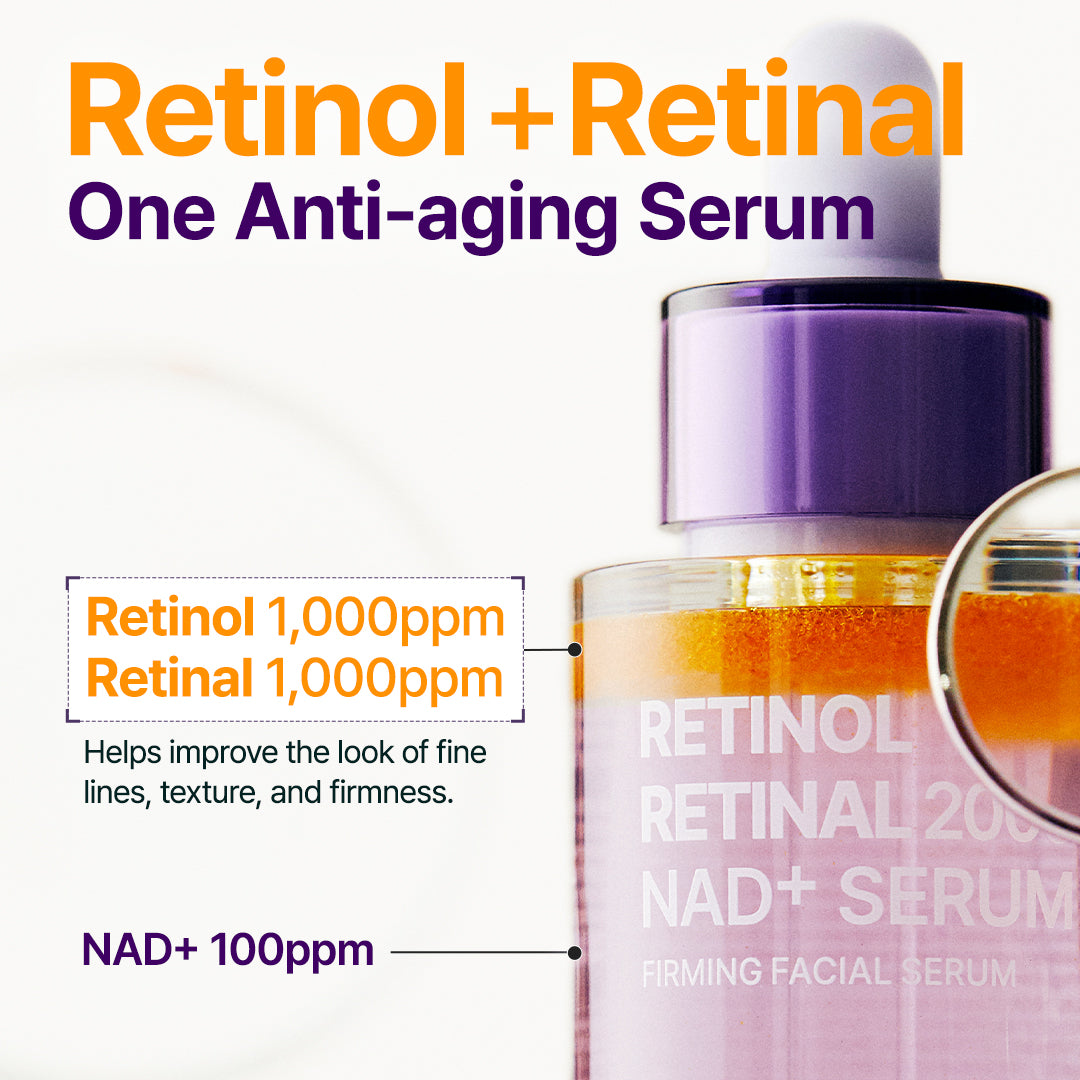 Retinol Retinal 2000 NAD+ Serum 30ml Purito Seoul
