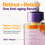 Retinol Retinal 2000 NAD+ Serum 30ml Purito Seoul