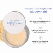 Soft Focus Loose Setting Powder Translucent Light Kara Beauty