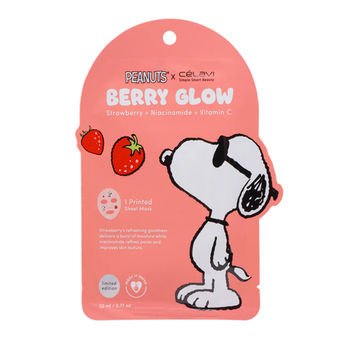 Mascarilla Snoopy Berry Glow Celavi