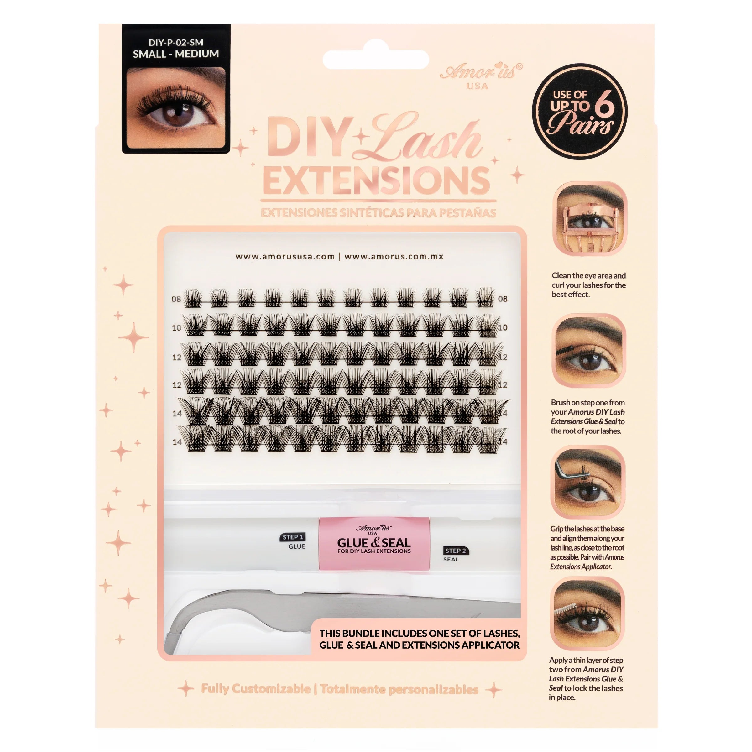Kit Extensiones de Pestañas 02SM Amor Us