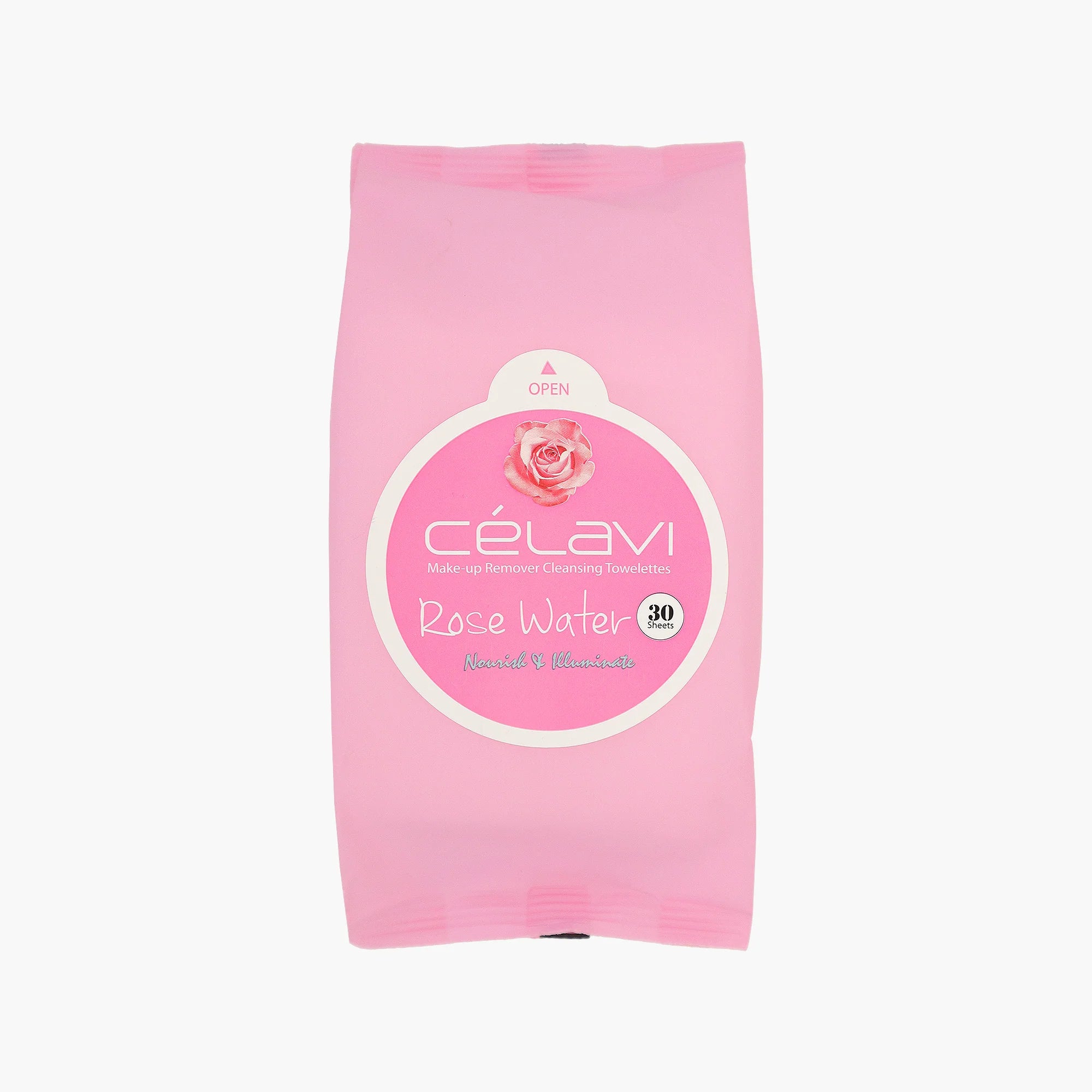 Toallitas Desmaquillantes Rosa Agua Celavi