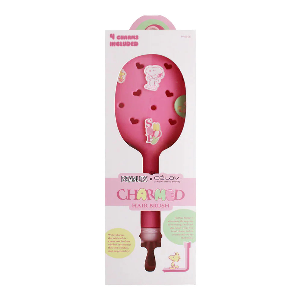 Charmed Hair Brush Fuchsia Snoopy Celavi