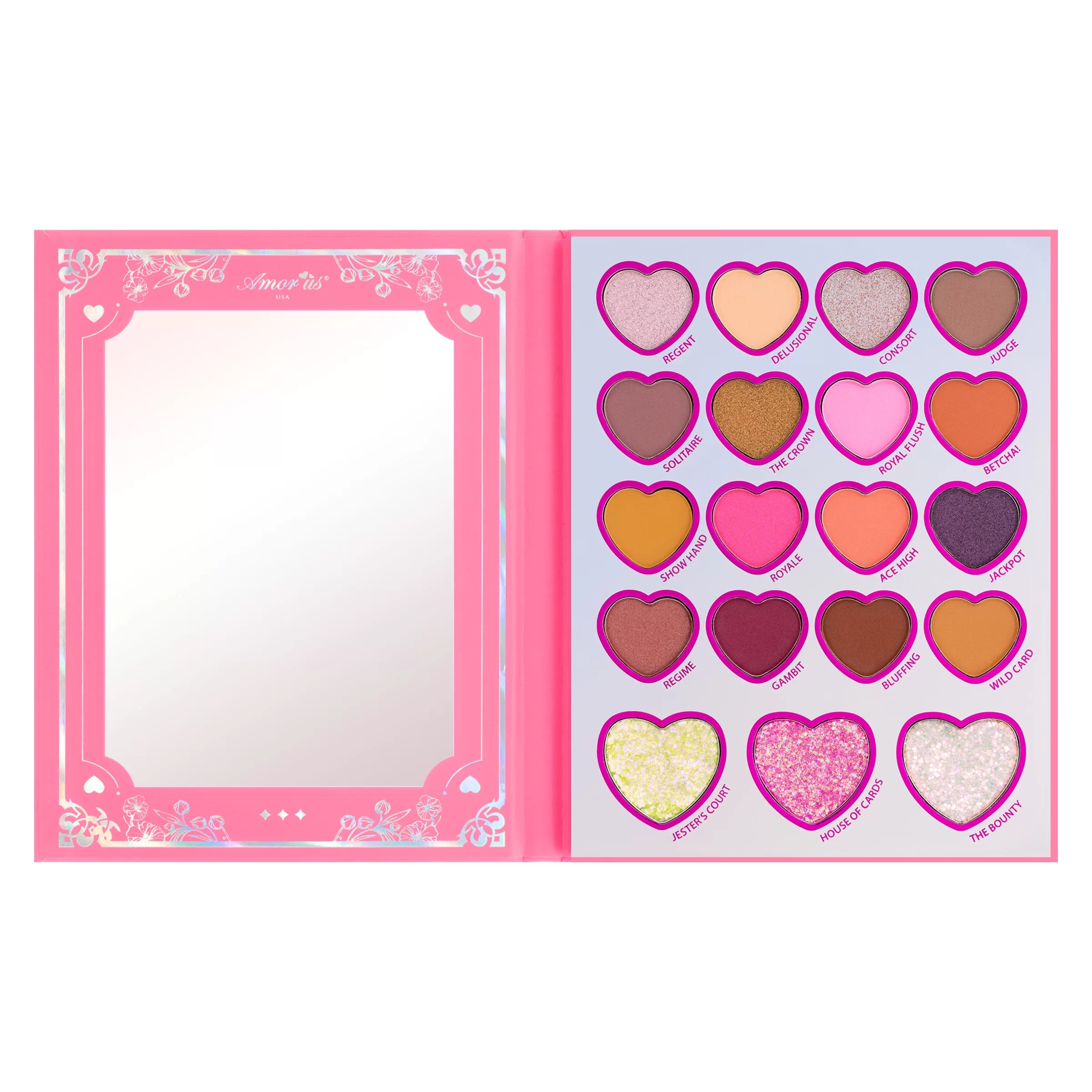 Paleta de Sombras Queen Of Hearts Amor Us