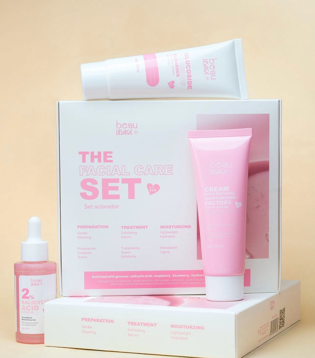 Set Facial Care Aclarador Beau Visage